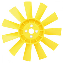 Load image into Gallery viewer, 11 BLADE PLASTIC FAN, YELLOW, MINI