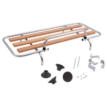 Afbeelding in Gallery-weergave laden, KAARSREK, CLIP-ON, 90 x 34CM, ROESTVRIJ STALEN/HOUTEN LATTEN