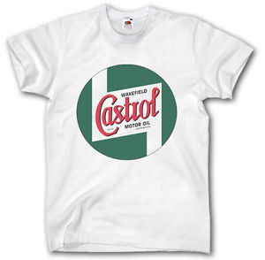 CASTROL LOGO WHITE T-SHIRT, LARGE