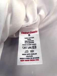 CASTROL LOGO WHITE T-SHIRT, XL