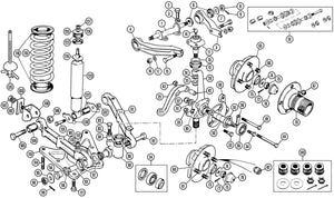 BRACKET, SHOCK ABSORBER, LOWER, TR2-6