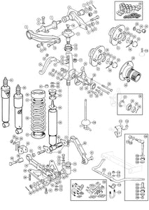 BRACKET, SHOCK ABSORBER, LOWER, TR2-6