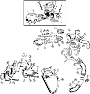 COUVERCLE, BOÎTIER DE THERMOSTAT, TR2-4A