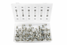 Load image into Gallery viewer, ASSORTMENT FUSES , GLASS, 6 POPULAR SIZES, 120PC