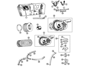 BOUCLIER THERMIQUE, CARBURATEURS HS, MGB