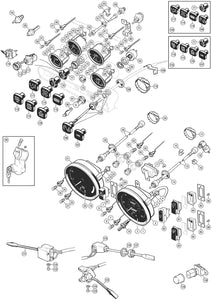 SWITCH, ROCKER, WINDSCREEN WIPERS, 4 TERMINAL