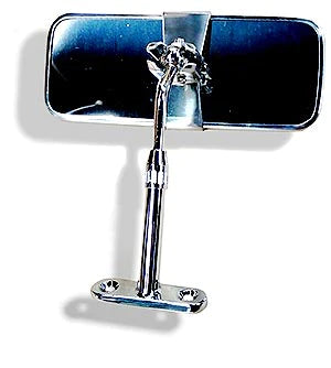 INTERIOR MIRROR, ADJUSTABLE ARM, STAINLESS STEEL