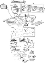 Load image into Gallery viewer, GROMMET, MASTER CYLINDER, RECTANGULAR, MGB