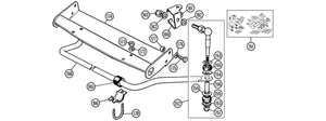 LINK, ANTI-ROLLBAR TO WISHBONE, TR250, TR4A, TR5, TR6