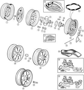 WHEEL NUT TR6 CHROME