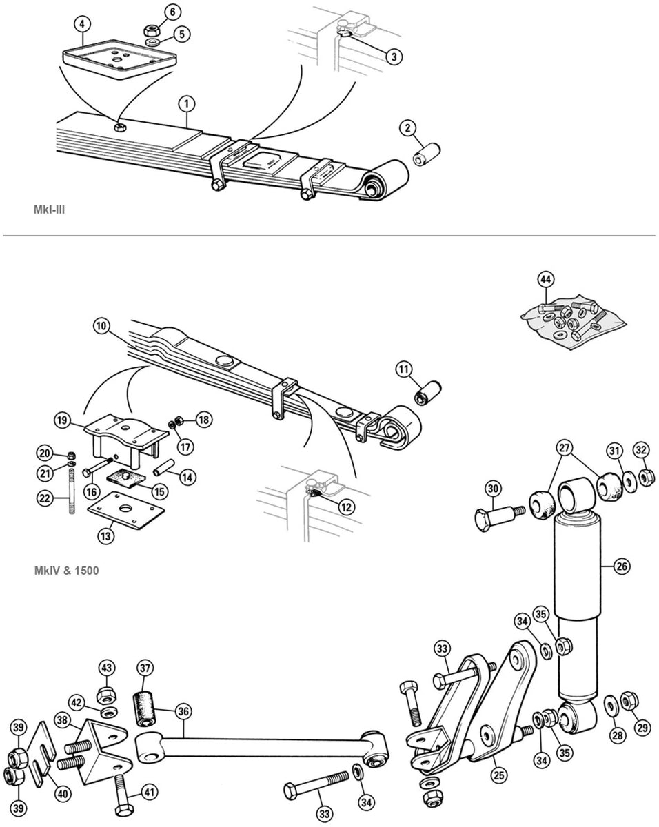 LEAF SPRING, REAR, SPIT.MKIV & 1500 – Philips Classics