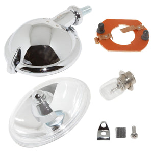 SPOT LAMP MONTAGE, LUCAS, 5", CHROOM, OP BASIS GEMONTEERD