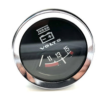Afbeelding in Gallery-weergave laden, VOLTMETER GAUGE, 52MM, BLACK, REPRO