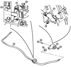 JOINT, ANTI ROLL BAR,  MGB