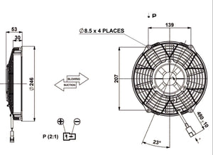 9" (229mm) BLOWING FAN, REVOTEC