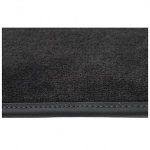 FOOTWELL MATS, MGA EMBROIDERED ULTRA PLUSH, BLACK