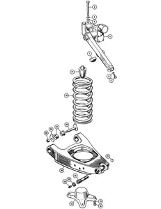 GOUPILLE D'ARTICLE, SUSPENSION AVANT, GOUPILLE ROI SUR TRIANGLE