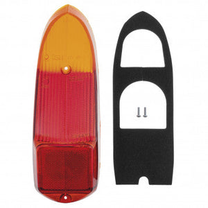 LENS, STOP/TAIL, INDICATOR & REFLECTOR, PLASTIC, RED/AMBER