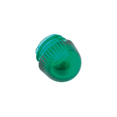 LENS, WARNING LAMP, STALK END, GREEN