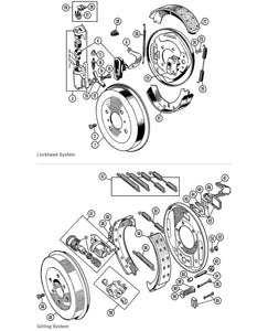 BRAKE SHOE SET , TR3, TR3A