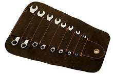 Load image into Gallery viewer, IMPERIAL COMB.SPANNER SET 8PC INCL. LEATHER TOOL ROLL