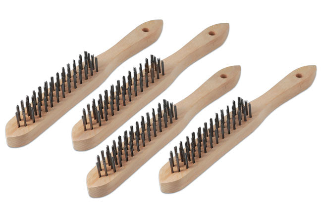 JEU DE BROSSES MÉTALLIQUES À 4 RANGS, 4PC