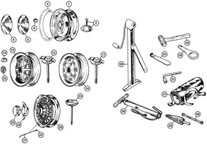 3/8UNF WHEEL NUT-SPHERICAL END, MINI, SPRITE, MIDGET