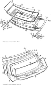 WINDSCREEN, CLEAR, TR4-TR6