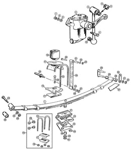 LINK, SHOCK ABSORBER,REAR, MGA, MGB