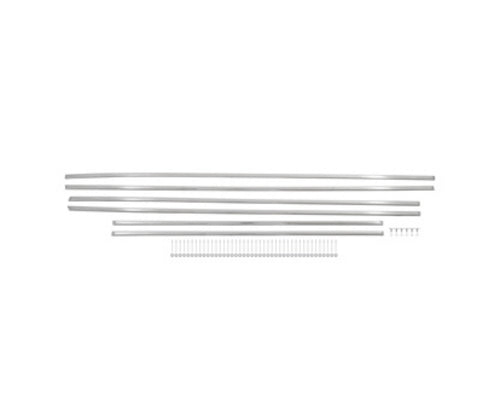 MOULDING SET, DOOR & WING, COMPLETE, WITH FITTINGS, MGB.