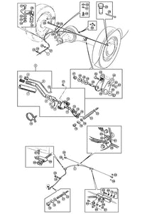 HANDBRAKE CABLE, WIRE WHEEL MODELS