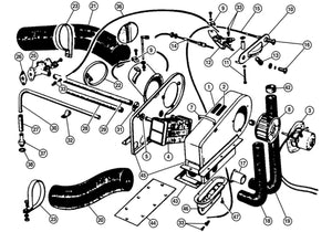 AIR HOSE, 1.5" x 14", PAPER/FOIL TYPE (3.81cm x 35.56cm)