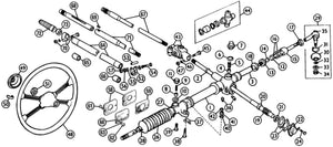 BUSH, STEERING COLUMN UPPER, FELT