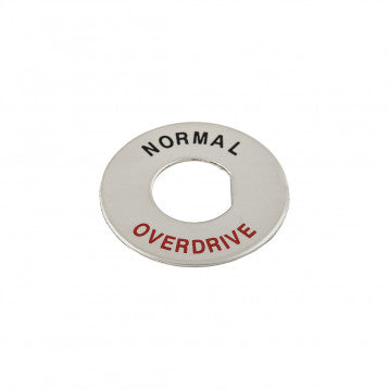 ÉCUSSON, COMMUTATEUR OVERDRIVE, CHROMÉ