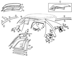 RETAINER, HEADER RAIL SEAL