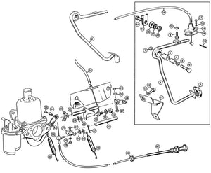 CÂBLE D'ACCÉLÉRATEUR, RHD, MGB