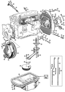 GASKET, SUMP TO BLOCK, MGB 5BRG