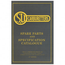 Load image into Gallery viewer, SPARE PARTS &amp; SPECIFICATION CATALOQUE, SU CARB.