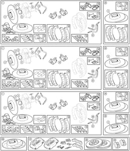 FITTING KIT, BRAKE SHOE RETAINER, AXLE SET