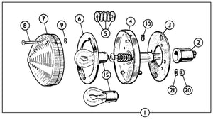 LAMP ASSEMBLY, STOP/TAIL, RED