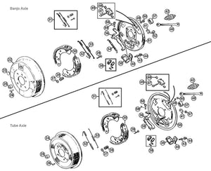 BRAKE DRUM, REAR, TUBE AXEL,MGB