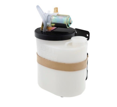 WASHER BOTTLE, OVAL, PUMP, BRACKET, LID, ASSEMBLY