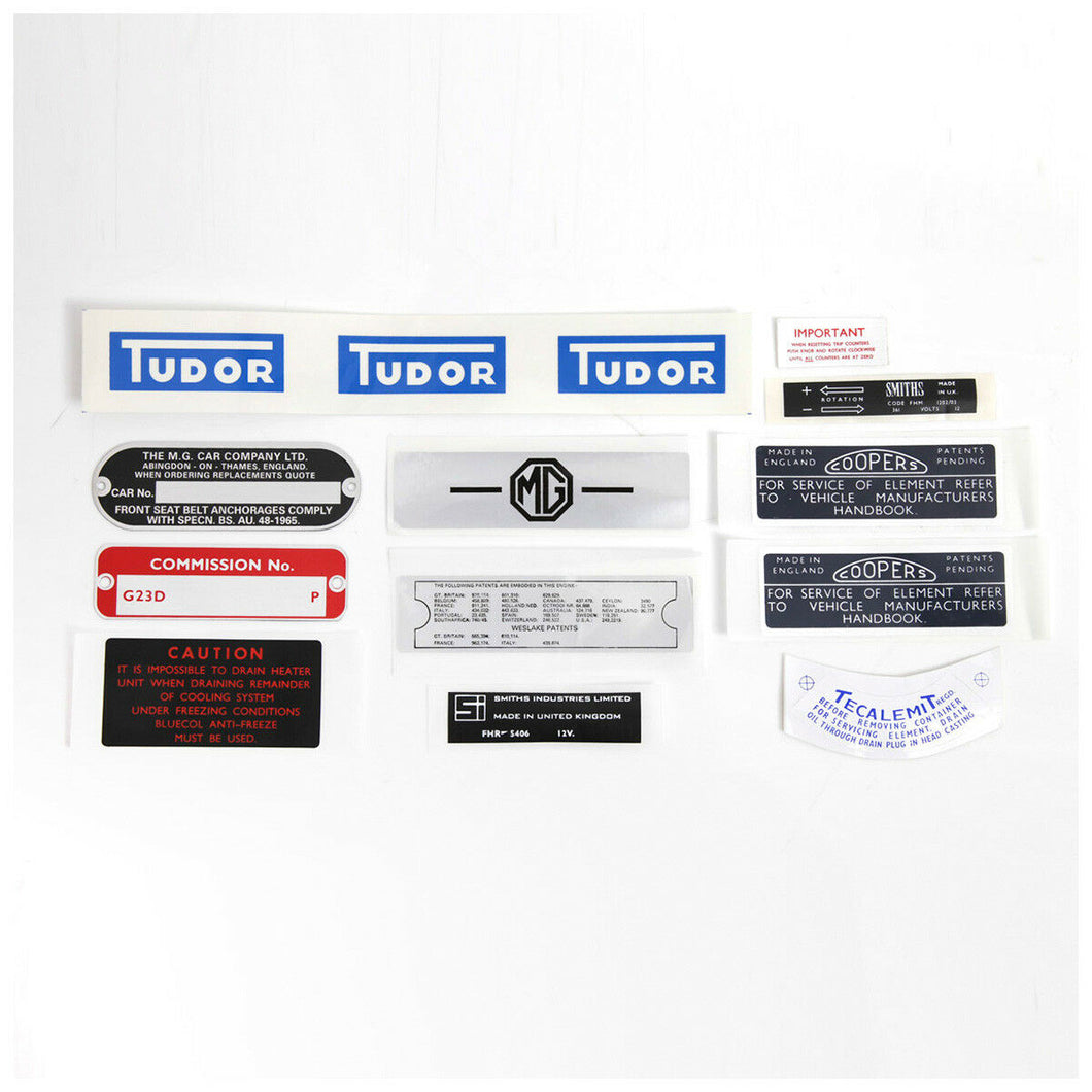 DECAL KIT MGB GT 1965-1967