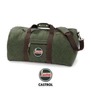 VINTAGE CANVAS TRAVEL BAG - CASTROL