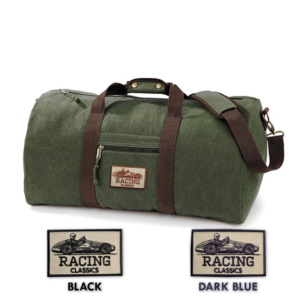 VINTAGE CANVAS TRAVEL BAG - RACING CLASSICS