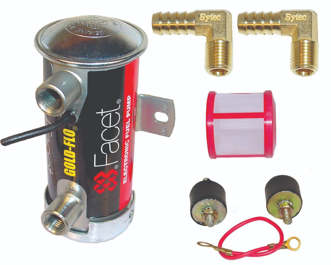 KIT POMPE À CARBURANT ÉLECTRIQUE FACET, DESSUS ROUGE, 6-7,25PSI FAC480532K-8K (8mm)