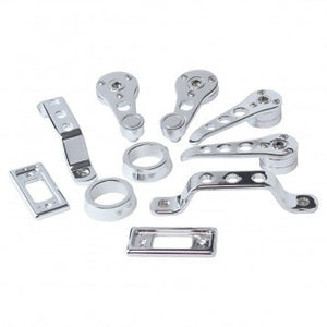 BINNENDEURKLINKSET, ALUMINIUM, MINI, REPRO