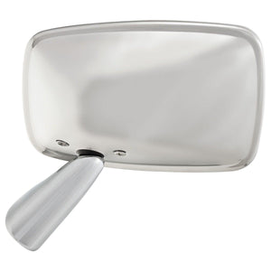 LEFT DOOR MIRROR, FLAT, STAINLESS STEEL, AFTERMARKET