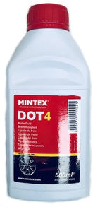 BRAKE FLUID, 0.5L, DOT 4, MINTEX