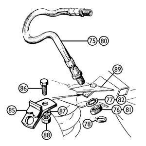 BRAKE HOSE, FRONT/ REAR, REPRO